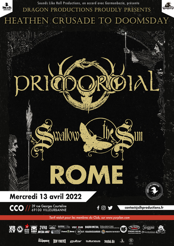 Primordial + Swallow the Sun + Rome  (CCO Villeurbanne)