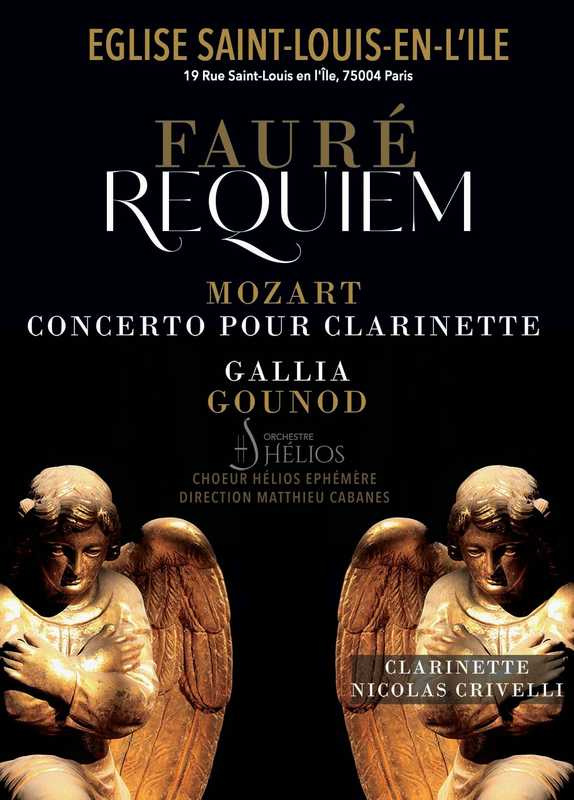 Requiem Fauré / Mozart concerto de Clarinette / Gallia Gounod (L'eglise St Louis En L'ile)
